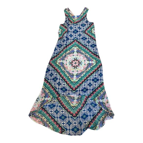 Anthropologie Skies Are Blue Hi-Low Dress‎ Women’s XS Paisley Chiffon Halter - Picture 1 of 9